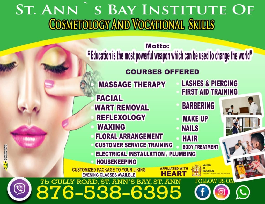 St Ann's Bay institute of cosmetology & vocational skills